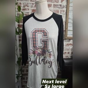 Next level womens Georgia Bulldogs tshirt sz large